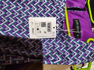 Vestido fiesta azul y morado .