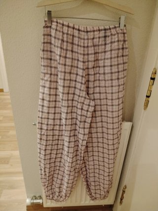 Pantalón bombacho Zara cuadros rosa talla XS