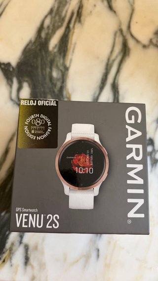 Garmin Venu 2S Blanco/Oro Rosa + Caja + Cable orig
