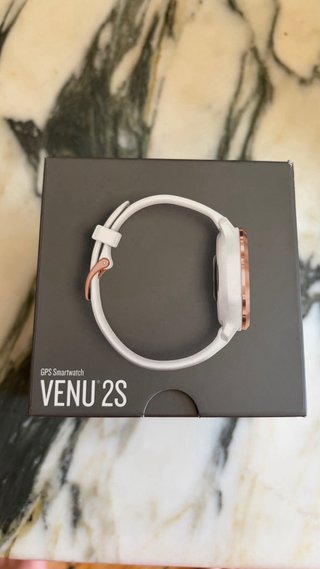 Garmin Venu 2S Blanco/Oro Rosa + Caja + Cable orig