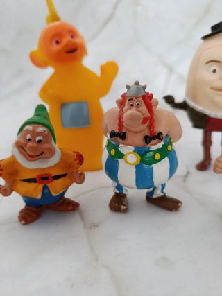 Lote de 6 figuras retro Pvc