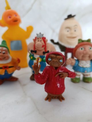 Lote de 6 figuras retro Pvc