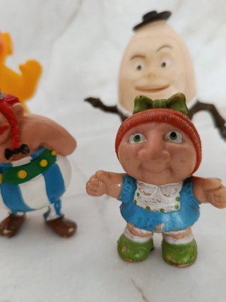 Lote de 6 figuras retro Pvc