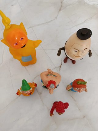 Lote de 6 figuras retro Pvc
