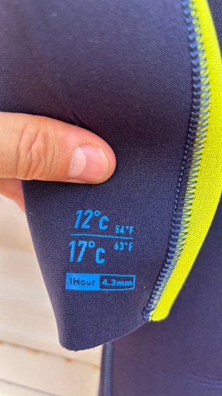 Traje de surf integral OLAIAN 4/3 niño 12 años
