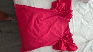 Camiseta Minueto XL Volantes Rojo