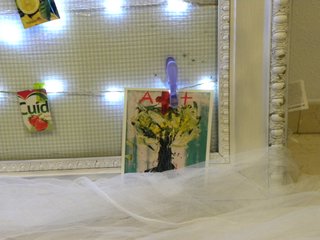 Marco decorativo con luces para celebraciones