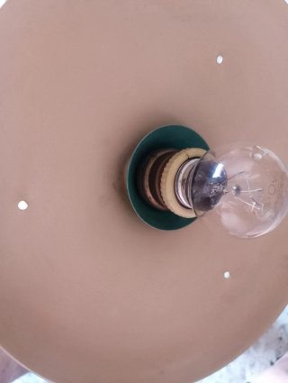 Lampada da tavolo vintage con asse regolabile
