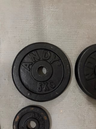 Pack 4 discos 5kg y 2 discos 1kg