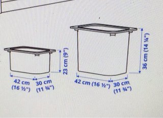 Cajas de plástico IKEA blancas