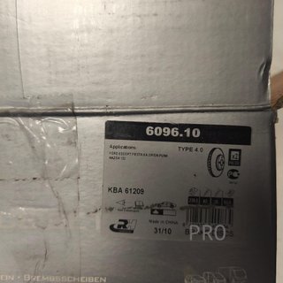 JUEGO DISCOS FRENO DELANTEROS FORD NUEVO 609610