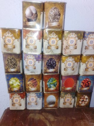 Cajitas de especias decoradas