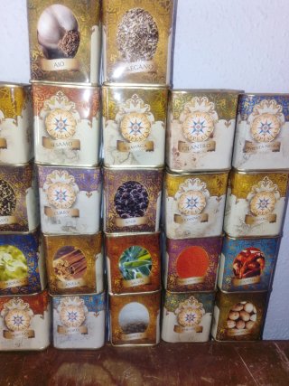 Cajitas de especias decoradas