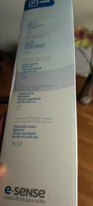 Rodillera telescópica post/pre-quirúrgica