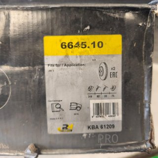 JUEGO DISCOS FRENO TRASEROS BMW 3 NUEVO 664510