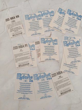 Lote cromos NBA años 90