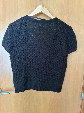 Cárdigan bolero negro de punto Talla M
