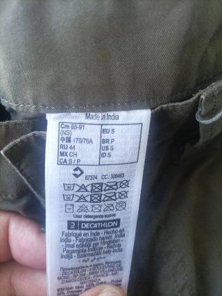 Pantalón Trekking Talla S Verde
