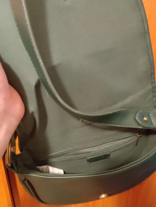 Bolso verde tejido