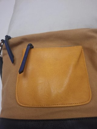 Bolso Hobby Marrón y Amarillo