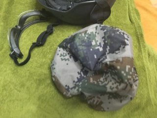 Casco táctico negro airsoft + gafas protección