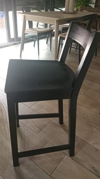 2 Sedie Alte Ikea in Legno Nero