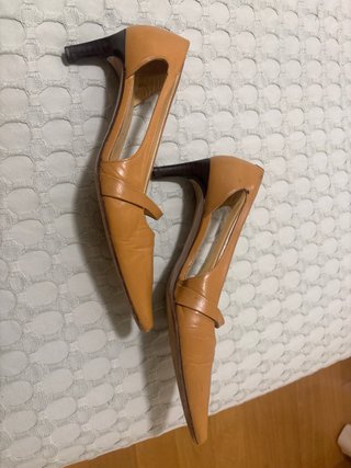 Zapatos tacón piel VERONA BEIG