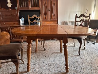 Mesa comedor extensible madera