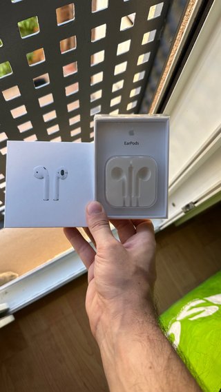 Cajas vacías Apple AirPods y EarPods