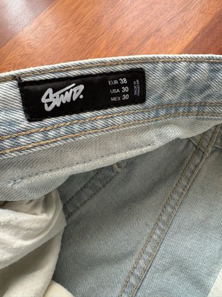 Pull & Bear Bermudas Vaqueras Azules