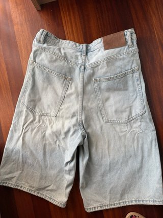 Pull & Bear Bermudas Vaqueras Azules