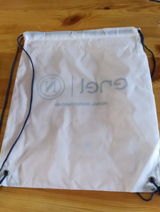 Sacca Enel Nylon Blu e Bianco