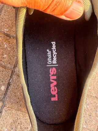 Sapatilhas Levi's pretas e verdes
