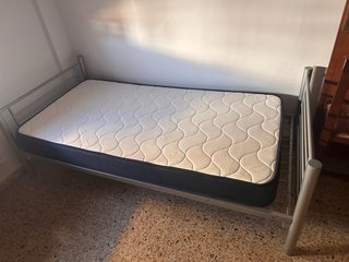 Cama individual con colchón de 1’90