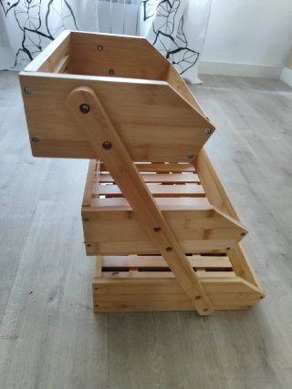 Frutero organizador alturas bambú · Amazon (nuevo)