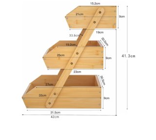 Frutero organizador alturas bambú · Amazon (nuevo)