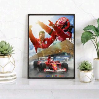 Quadro Michael Schumacher Ferrari
