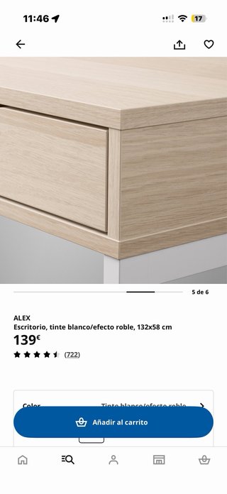 Escritorio Ikea Madera