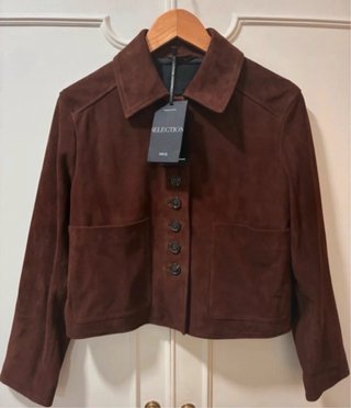 Chaqueta de Piel Mango Nueva