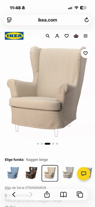 Sillón amarillo ikea