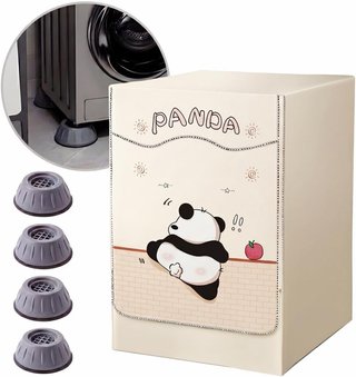 Funda Lavadora Impermeable + 4 Patas Antivibración