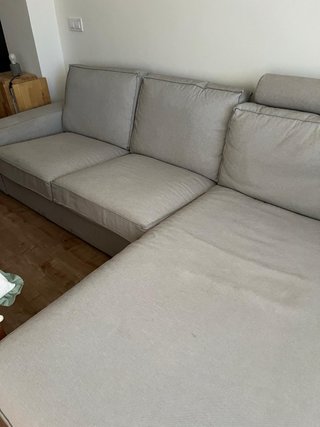 Sofá Chaiselongue KIVIK Ikea Gris