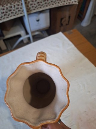 Vaso Ceramica Deruta Fiorito Manici