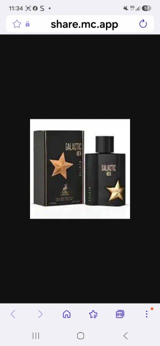 Perfume Árabe Galactic Men Elixir
