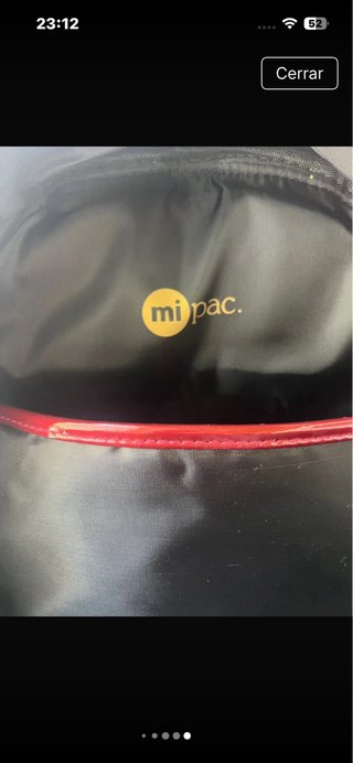 Mochila MIPAC Roja Charol Metalizada NUEVA