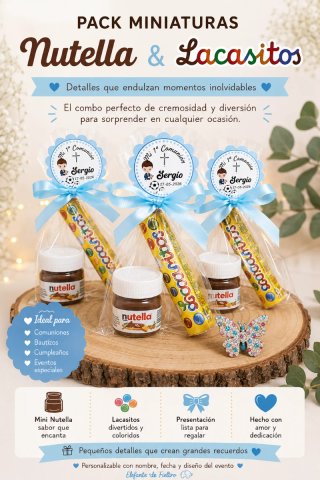 Pack Mini Nutella y Lacasitos Personalizado