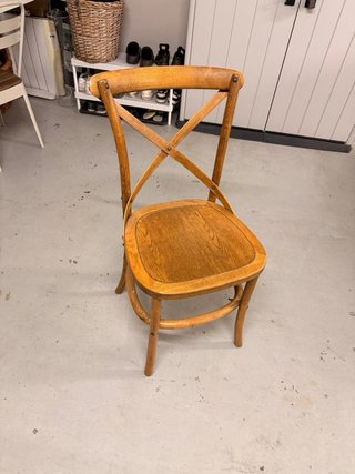 Par de Sillas de Bistró de Madera
