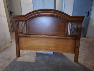 Cabezal de cama de madera maciza