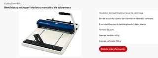 Hendidora Microperforadora Cyklos GPM-315