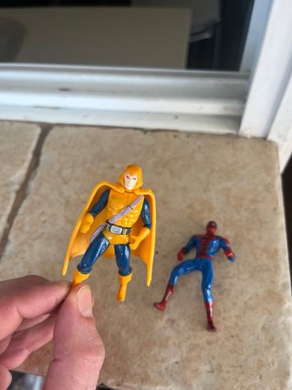 Figuras Spiderman y Hobgoblin De metal